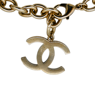 CHANEL | Black Crystal 'CHANEL' Embellished Necklace