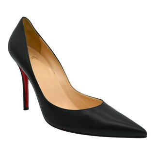 CHRISTIAN LOUBOUTIN | Apostrophy Black Leather Pumps