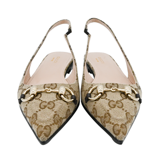 GUCCI | Erin GG Canvas Slingback Flats