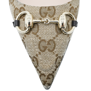 GUCCI | Erin GG Canvas Slingback Flats