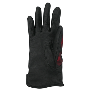 BURBERRY | Dark Red Check-Pattern Gloves