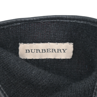 BURBERRY | Dark Red Check-Pattern Gloves