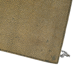 CHANEL | Gold Metallic CC Stingray Mini Flap Bag