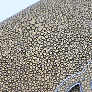 CHANEL | Gold Metallic CC Stingray Mini Flap Bag