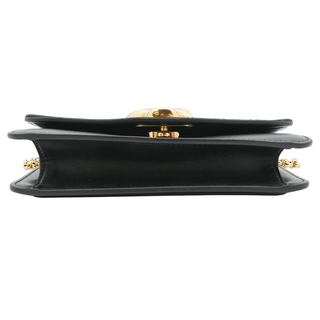 CHLOE | C Black Leather Chain Crossbody Bag