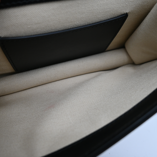 CHLOE | C Black Leather Chain Crossbody Bag