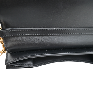 CHLOE | C Black Leather Chain Crossbody Bag