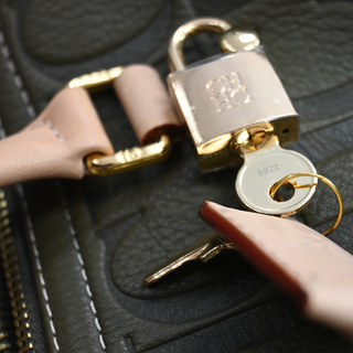 CAROLINA HERRERA | Olive Andy 7 Embossed Top Handle Bag