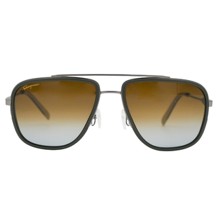 Dark Olive Brow-Bar Navigator Sunglasses SF203S
