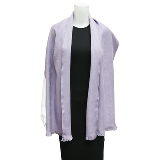 GUCCI | Purple GG Fringe-trim Scarf