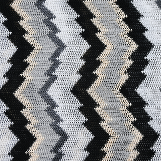 MISSONI | Multicolored Chevron Knit Fringe Scarf