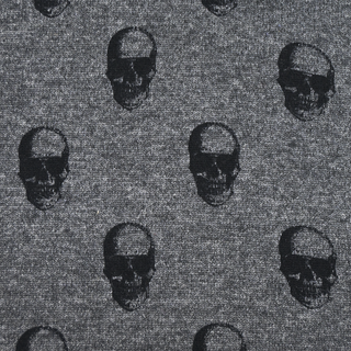 360 CASHMERE | Skull Cashmere-Wool Blend Fringe Scarf