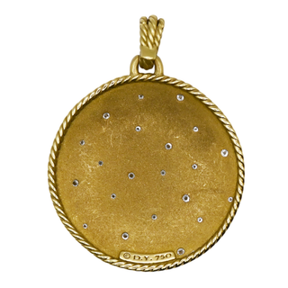 DAVID YURMAN | 18K Gold Diamond Cable Coil Pendant