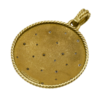 DAVID YURMAN | 18K Gold Diamond Cable Coil Pendant