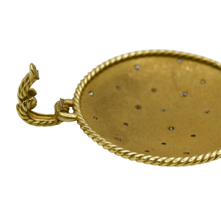 DAVID YURMAN | 18K Gold Diamond Cable Coil Pendant