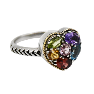 EFFY | Multi Gemstone Heart Ring
