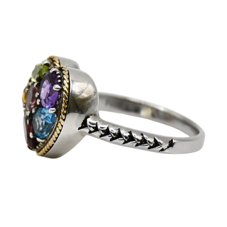 EFFY | Multi Gemstone Heart Ring