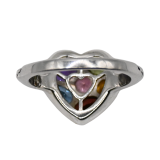 EFFY | Multi Gemstone Heart Ring