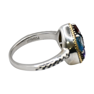 EFFY | Multi Gemstone Heart Ring