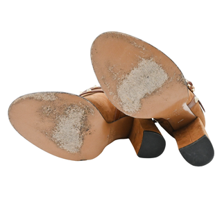 VALENTINO | Strappy Tan Rockstud Suede Booties