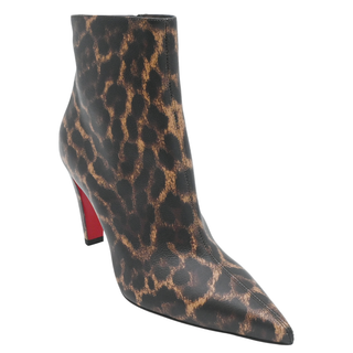 CHRISTIAN LOUBOUTIN | Vibella Leopard-Print Zip Booties
