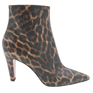 CHRISTIAN LOUBOUTIN | Vibella Leopard-Print Zip Booties