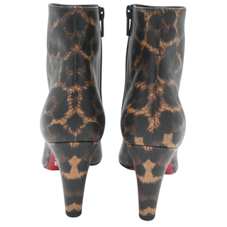 CHRISTIAN LOUBOUTIN | Vibella Leopard-Print Zip Booties