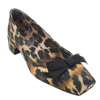 CHRISTIAN LOUBOUTIN | Mamaflirt Leopard-Print Satin Pumps