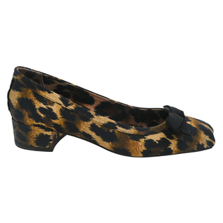 CHRISTIAN LOUBOUTIN | Mamaflirt Leopard-Print Satin Pumps