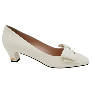 VALENTINO | Bowow Ivory Leather Pumps