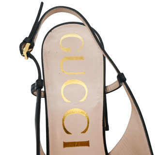 GUCCI | Horsebit Square-Toe Leather Pumps