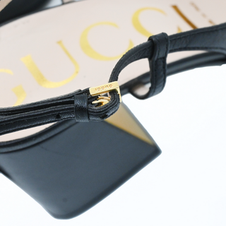 GUCCI | Horsebit Square-Toe Leather Pumps