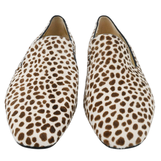 JIMMY CHOO | Animal-Print Calf Hair Loafers