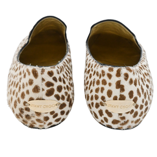 JIMMY CHOO | Animal-Print Calf Hair Loafers
