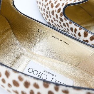 JIMMY CHOO | Animal-Print Calf Hair Loafers