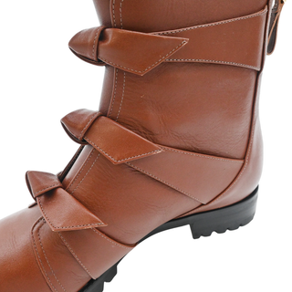 ALEXANDRE BIRMAN | Lolita Tan Bow Leather Booties