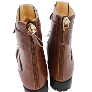 ALEXANDRE BIRMAN | Lolita Tan Bow Leather Booties