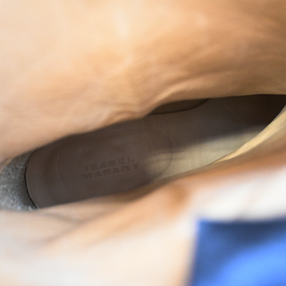 ISABEL MARANT | Gray Duerto Suede Western Booties