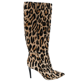JIMMY CHOO | Animal-Print Calf-Hair Boots