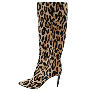 JIMMY CHOO | Animal-Print Calf-Hair Boots