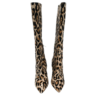 JIMMY CHOO | Animal-Print Calf-Hair Boots