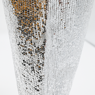 ALL SAINTS | Orlana Shimmer Silver Metallic Leather Booties