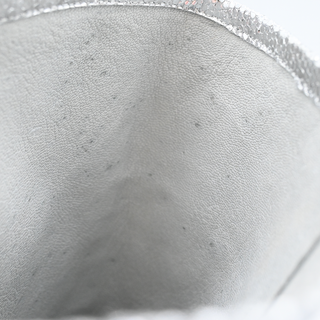 ALL SAINTS | Orlana Shimmer Silver Metallic Leather Booties