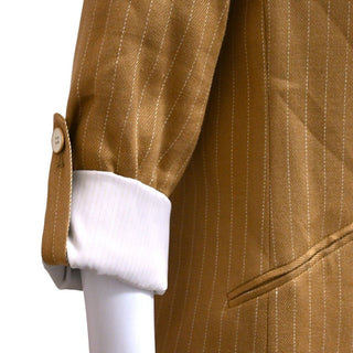 VERONICA BEARD | Parineti Camel Linen Blend Dickey Jacket