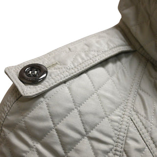 Light Gray Quilted Nylon Jacket