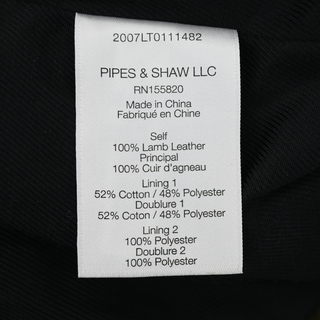 Cooke Olive Leather Double-Breasted Blazer