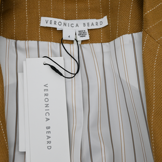 Parineti Camel Linen Blend Dickey Jacket