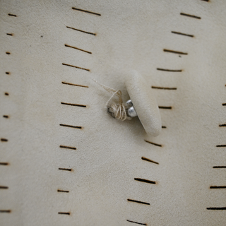 Ivory Laser-Cut Suede Blazer