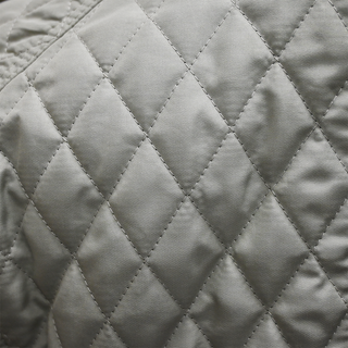 Light Gray Quilted Nylon Jacket