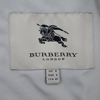 Light Gray Quilted Nylon Jacket